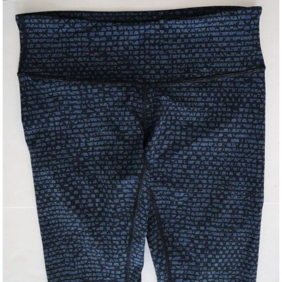 Lululemon T30416 Women's Sz 6/S Blue/Black Wunder Under Full On Leggings - Picture 3 of 9